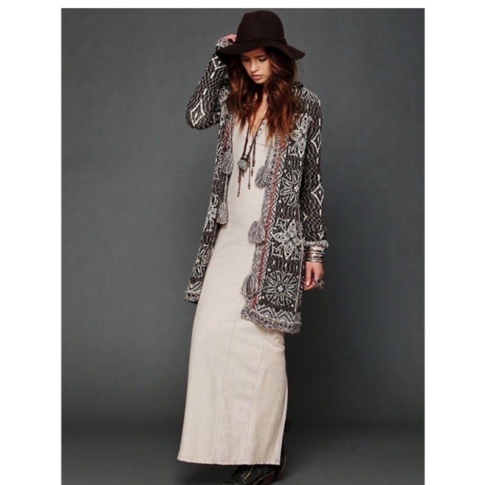 Free People Kai Cardigan in Brown size Medium